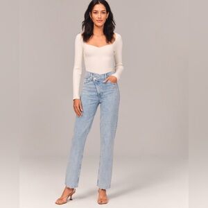 Abercrombie & Fitch 90s Straight Ultra High Rise Jeans Sz 30‎